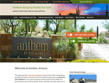 Tablet Screenshot of anthem-arizona.net